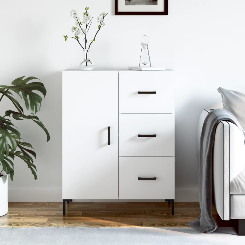 Buffet blanc 69,5x34x90 cm bois d'ingénierie Buffets & bahuts vidaXL   