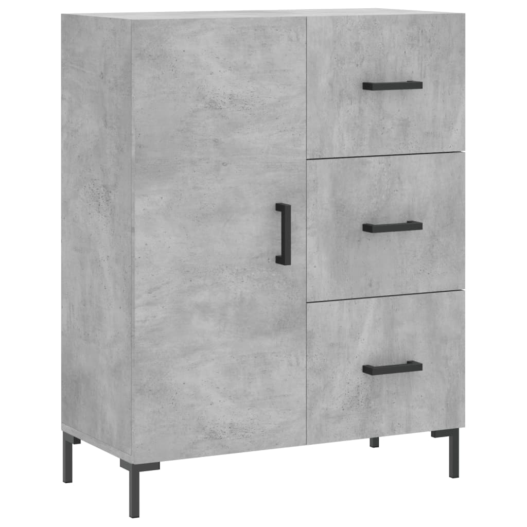Buffet gris béton 69,5x34x90 cm bois d'ingénierie Buffets & bahuts vidaXL   