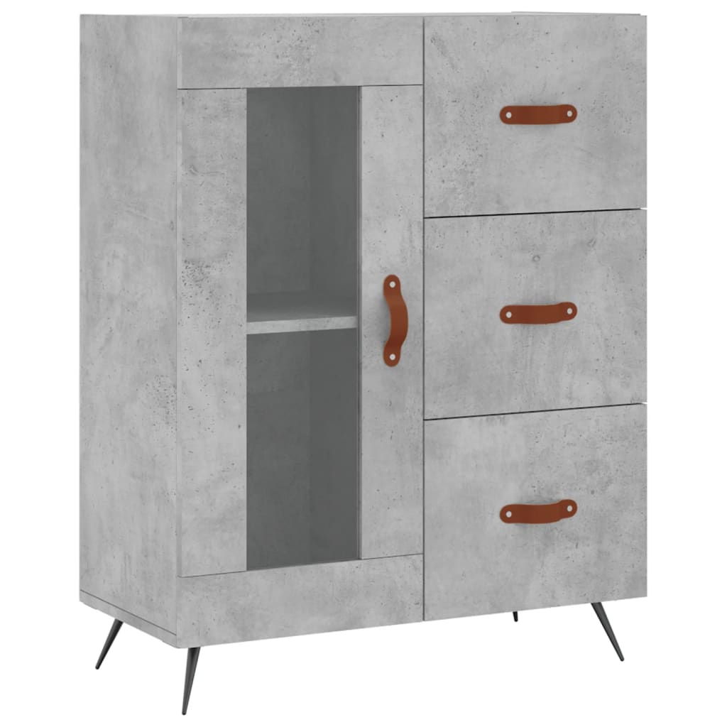 Buffet gris béton 69,5x34x90 cm bois d'ingénierie Buffets & bahuts vidaXL   