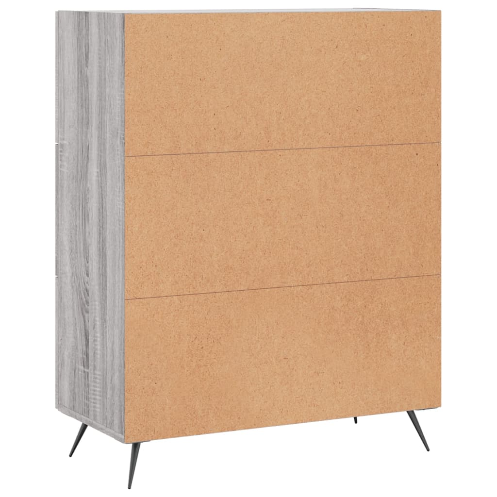 Buffet sonoma gris 69,5x34x90 cm bois d'ingénierie Buffets & bahuts vidaXL   