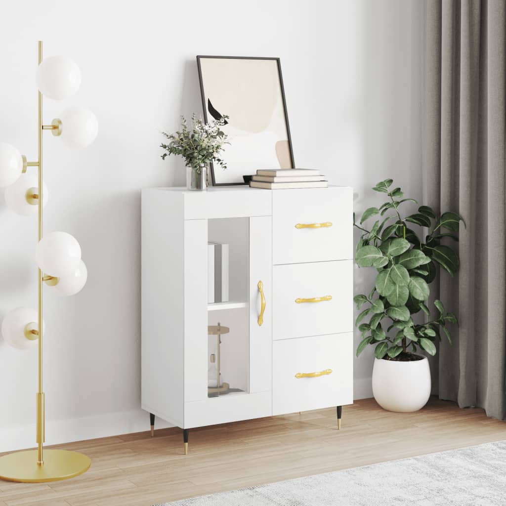 Buffet blanc 69,5x34x90 cm bois d'ingénierie Buffets & bahuts vidaXL   