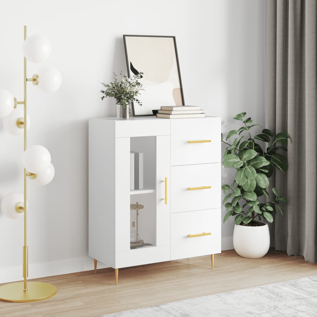 Buffet blanc 69,5x34x90 cm bois d'ingénierie Buffets & bahuts vidaXL   