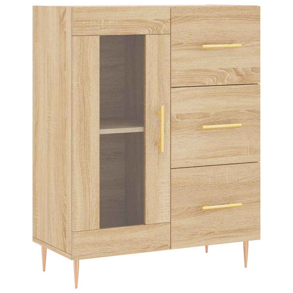 Buffet chêne sonoma 69,5x34x90 cm bois d'ingénierie Buffets & bahuts vidaXL   