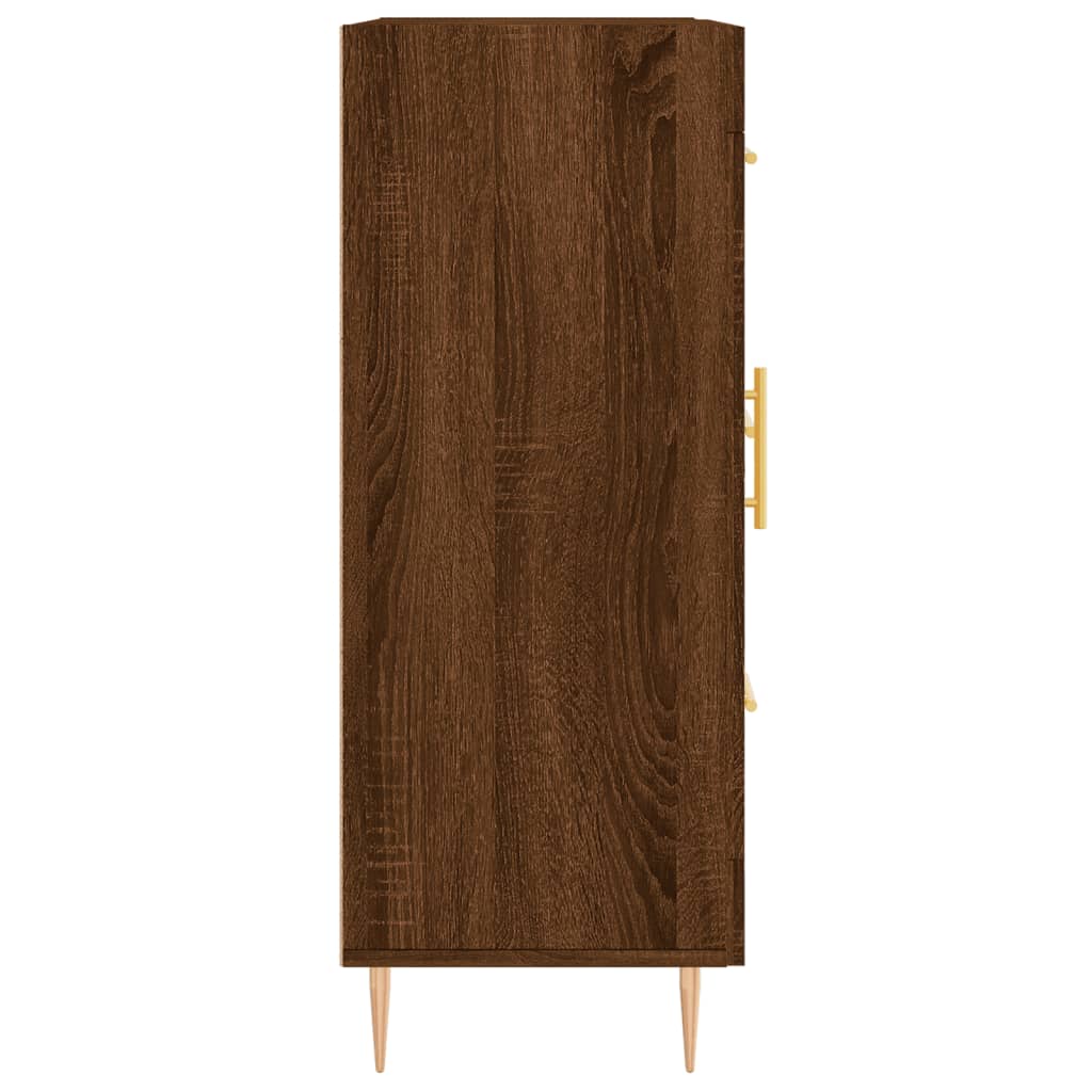 Buffet chêne marron 69,5x34x90 cm bois d'ingénierie Buffets & bahuts vidaXL   