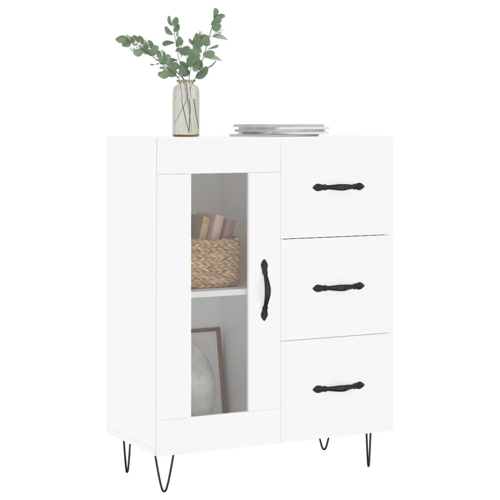 Buffet blanc 69,5x34x90 cm bois d'ingénierie Buffets & bahuts vidaXL   