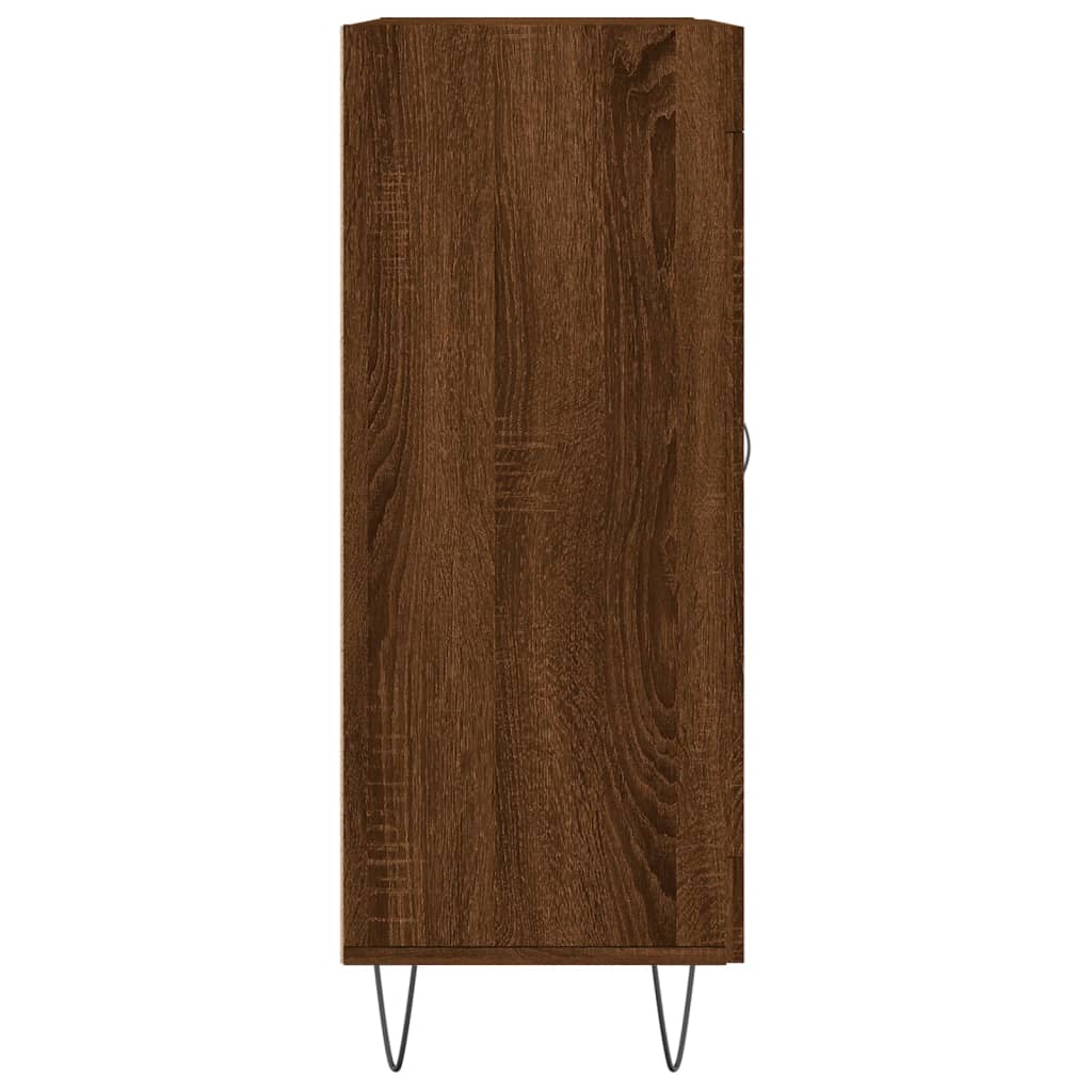 Buffet chêne marron 69,5x34x90 cm bois d'ingénierie Buffets & bahuts vidaXL   