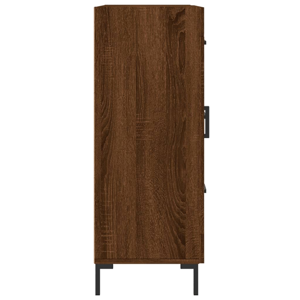 Buffet chêne marron 69,5x34x90 cm bois d'ingénierie Buffets & bahuts vidaXL   