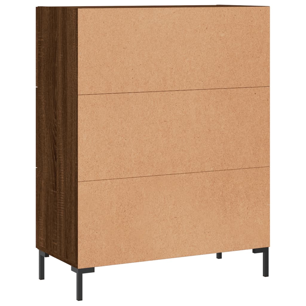 Buffet chêne marron 69,5x34x90 cm bois d'ingénierie Buffets & bahuts vidaXL   