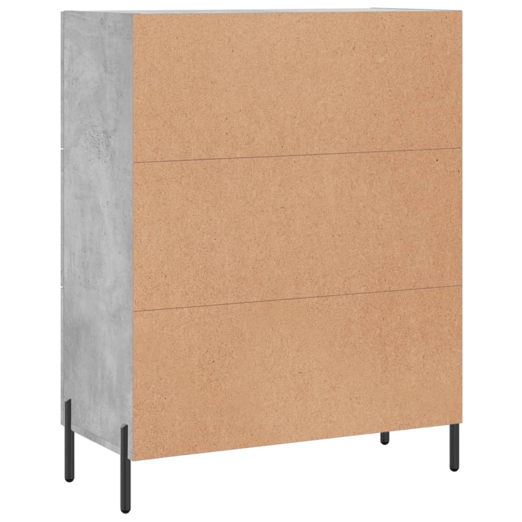Buffet gris béton 69,5x34x90 cm bois d'ingénierie Buffets & bahuts vidaXL   