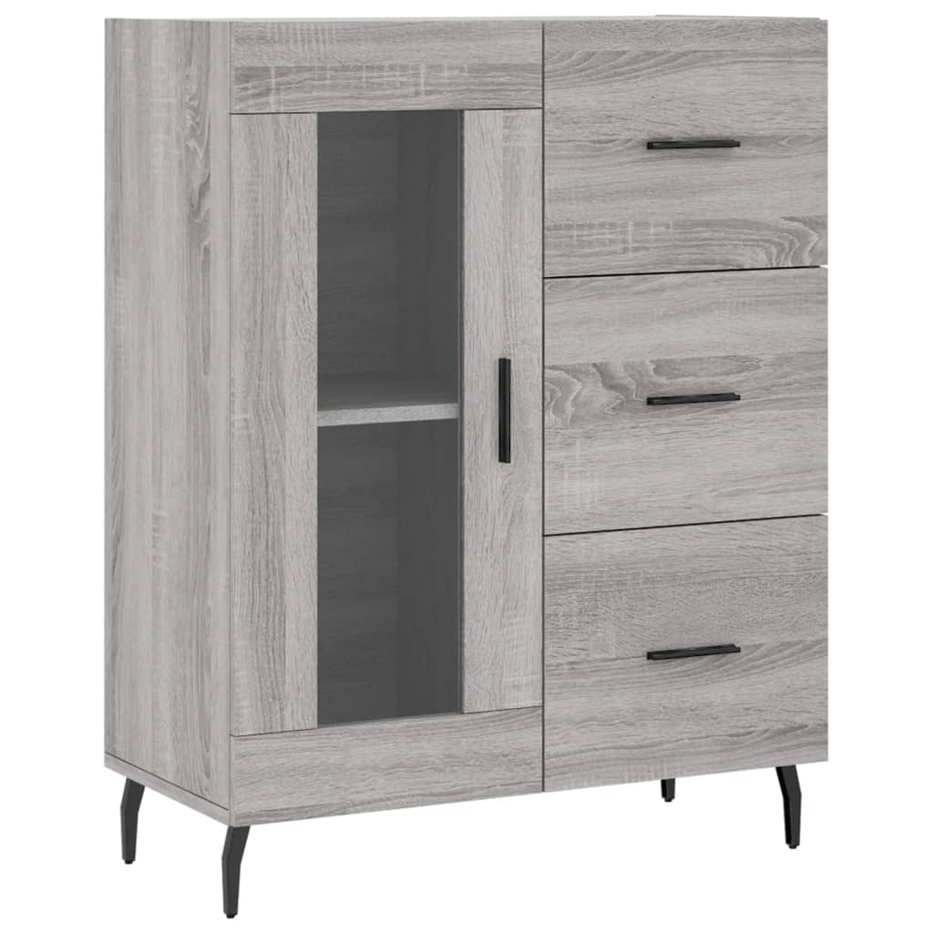 Buffet sonoma gris 69,5x34x90 cm bois d'ingénierie Buffets & bahuts vidaXL   
