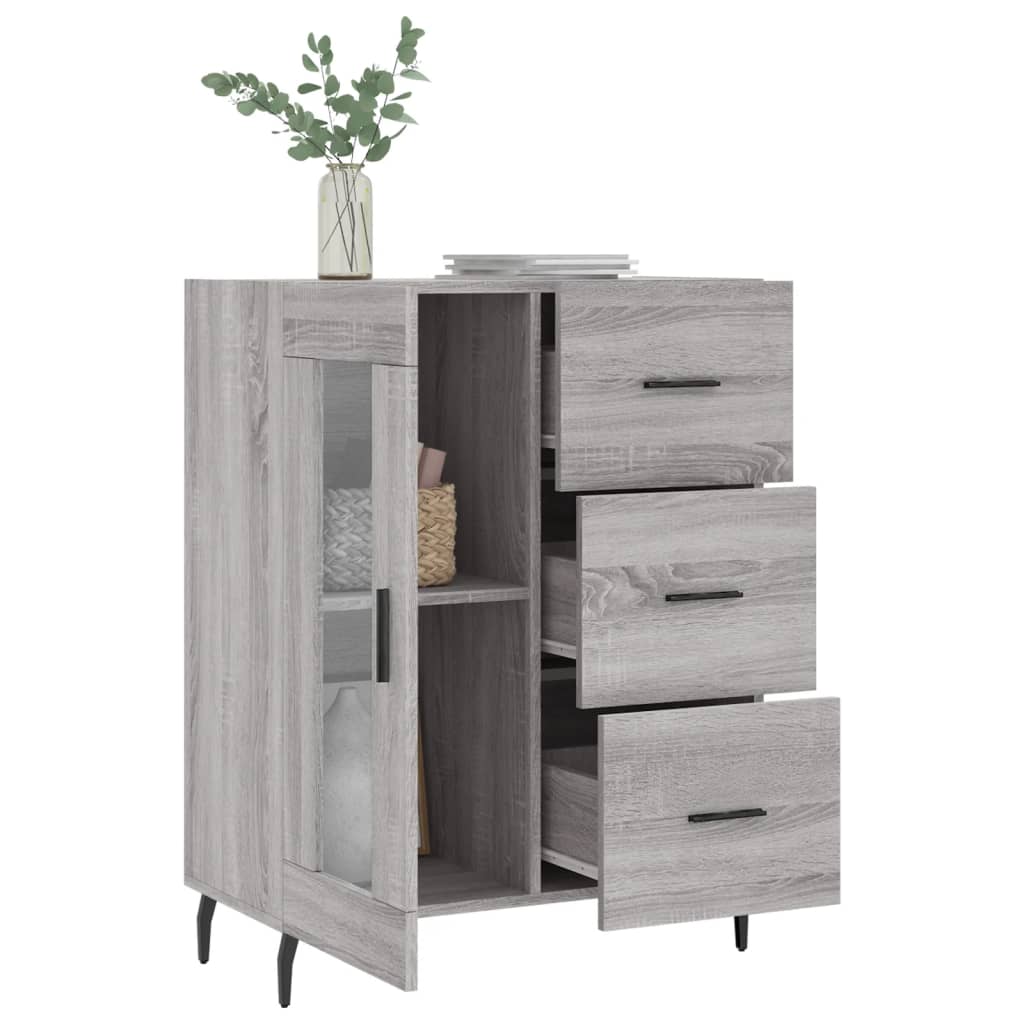 Buffet sonoma gris 69,5x34x90 cm bois d'ingénierie Buffets & bahuts vidaXL   