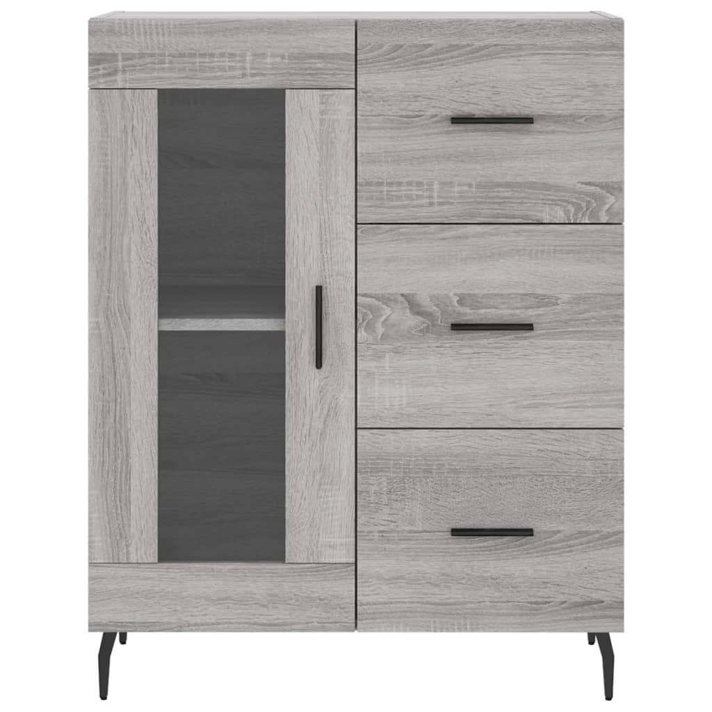 Buffet sonoma gris 69,5x34x90 cm bois d'ingénierie Buffets & bahuts vidaXL   