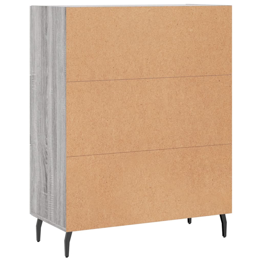 Buffet sonoma gris 69,5x34x90 cm bois d'ingénierie Buffets & bahuts vidaXL   