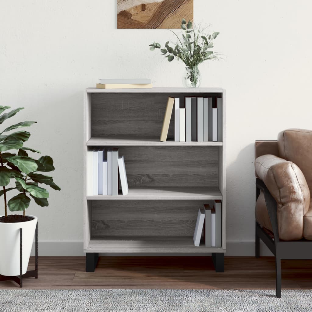 Armoire à étagères sonoma gris 69,5x32,5x90cm bois d'ingénierie Buffets & bahuts vidaXL   