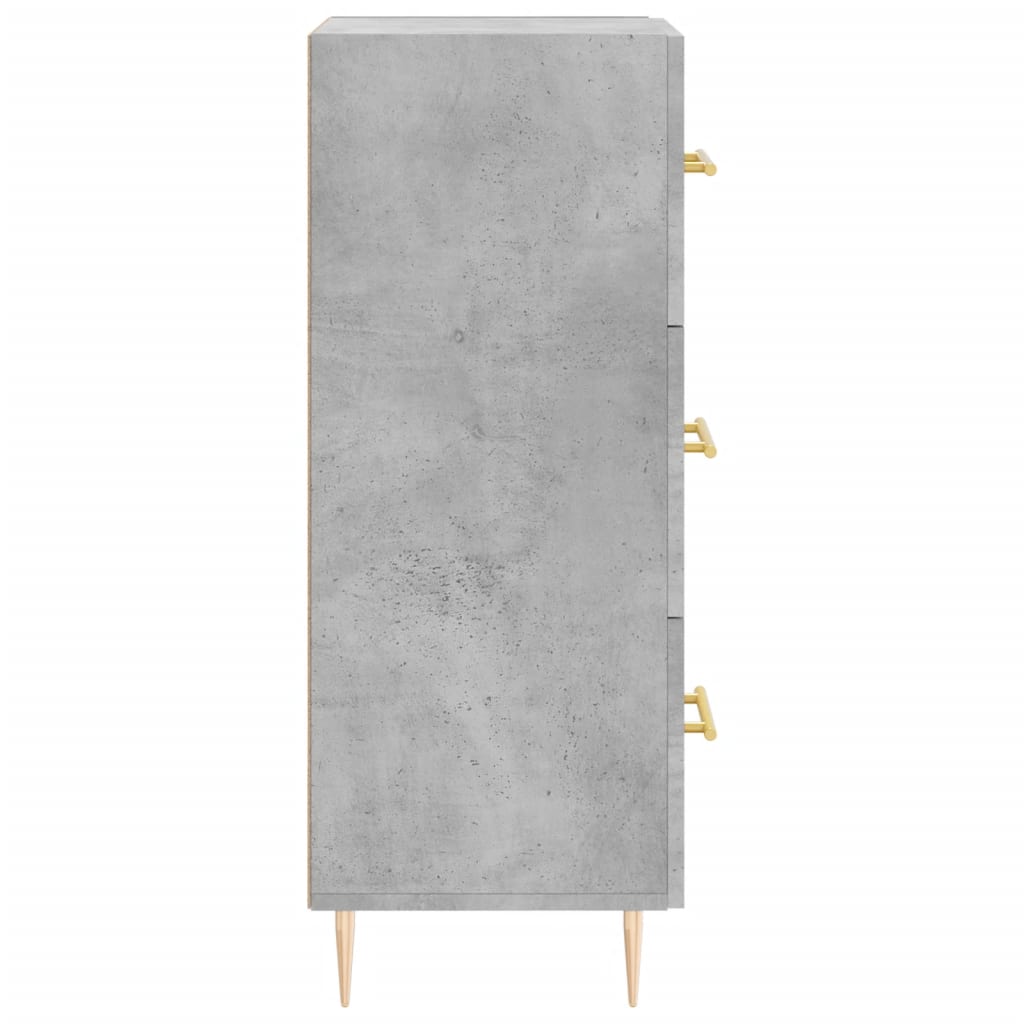 Buffet Gris béton 34,5x34x90 cm Bois d'ingénierie Buffets & bahuts vidaXL   