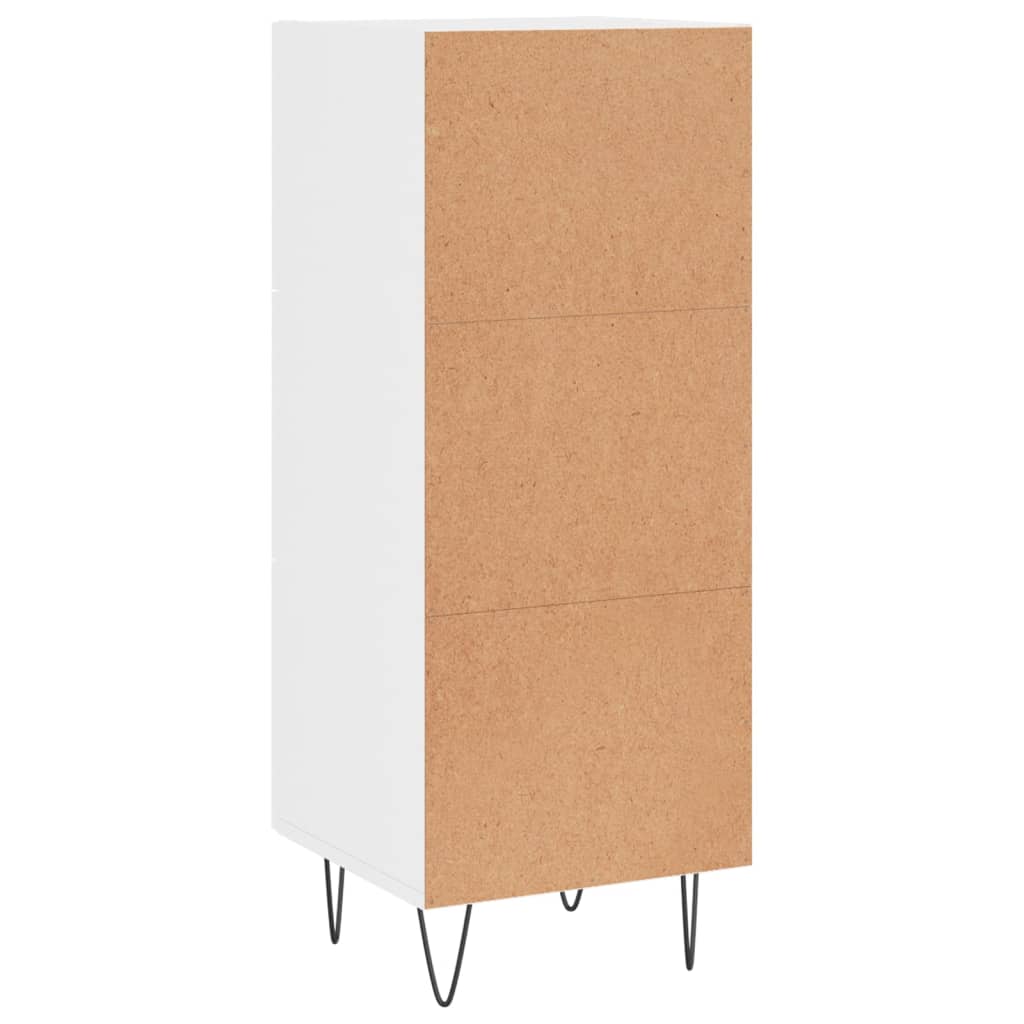 Buffet Blanc brillant 34,5x34x90 cm Bois d'ingénierie Buffets & bahuts vidaXL   