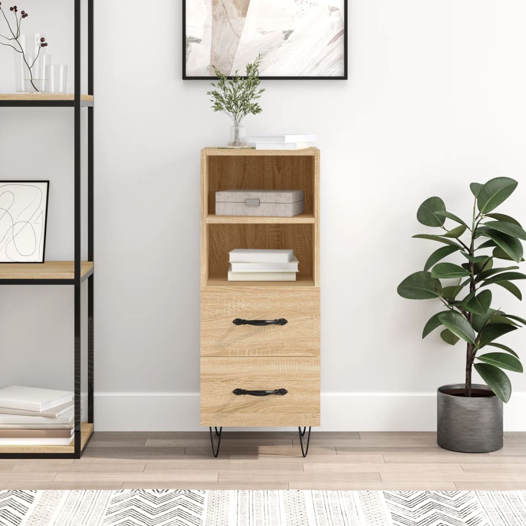 Buffet Chêne sonoma 34,5x34x90 cm Bois d'ingénierie Buffets & bahuts vidaXL   