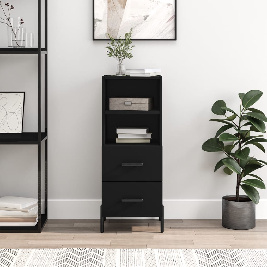 Buffet Noir 34,5x34x90 cm Bois d'ingénierie Buffets & bahuts vidaXL   