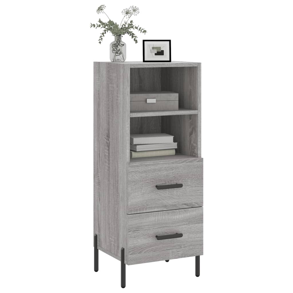 Buffet Sonoma gris 34,5x34x90 cm Bois d'ingénierie Buffets & bahuts vidaXL   