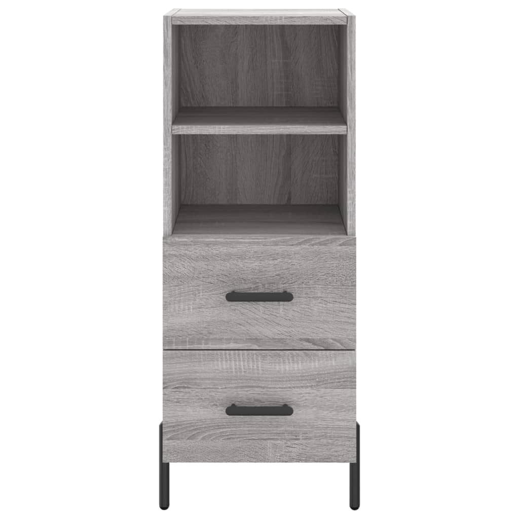 Buffet Sonoma gris 34,5x34x90 cm Bois d'ingénierie Buffets & bahuts vidaXL   