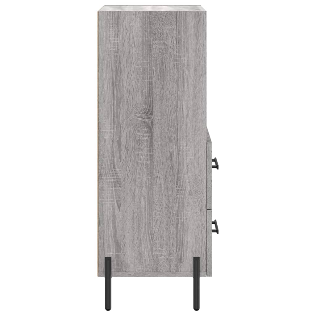 Buffet Sonoma gris 34,5x34x90 cm Bois d'ingénierie Buffets & bahuts vidaXL   