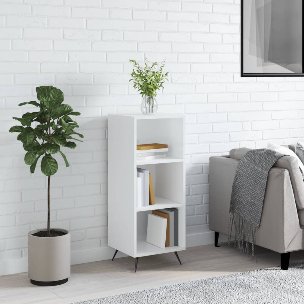 Armoire à étagères blanc brillant 34,5x32,5x90 cm Buffets & bahuts vidaXL   