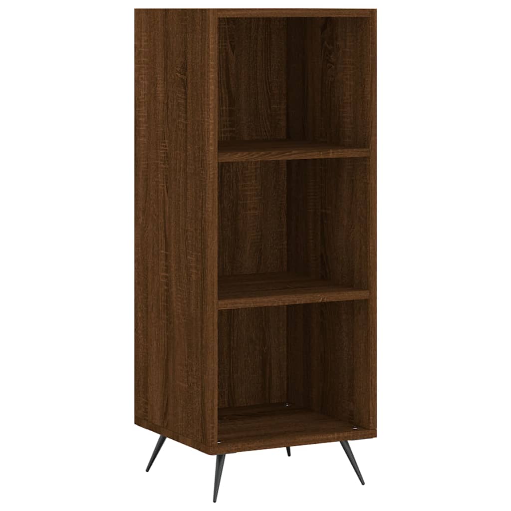 Armoire à étagères chêne marron 34,5x32,5x90 cm bois ingénierie Buffets & bahuts vidaXL   
