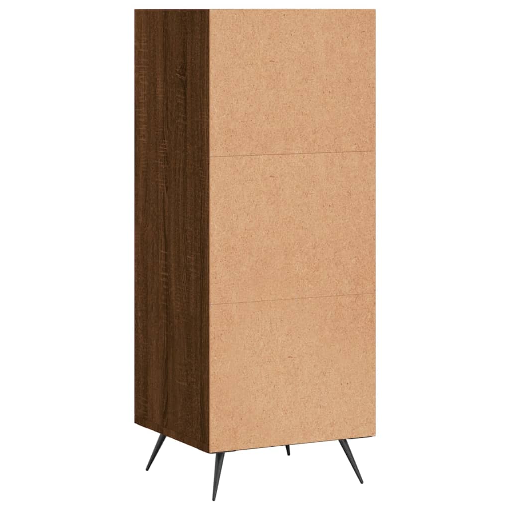 Armoire à étagères chêne marron 34,5x32,5x90 cm bois ingénierie Buffets & bahuts vidaXL   
