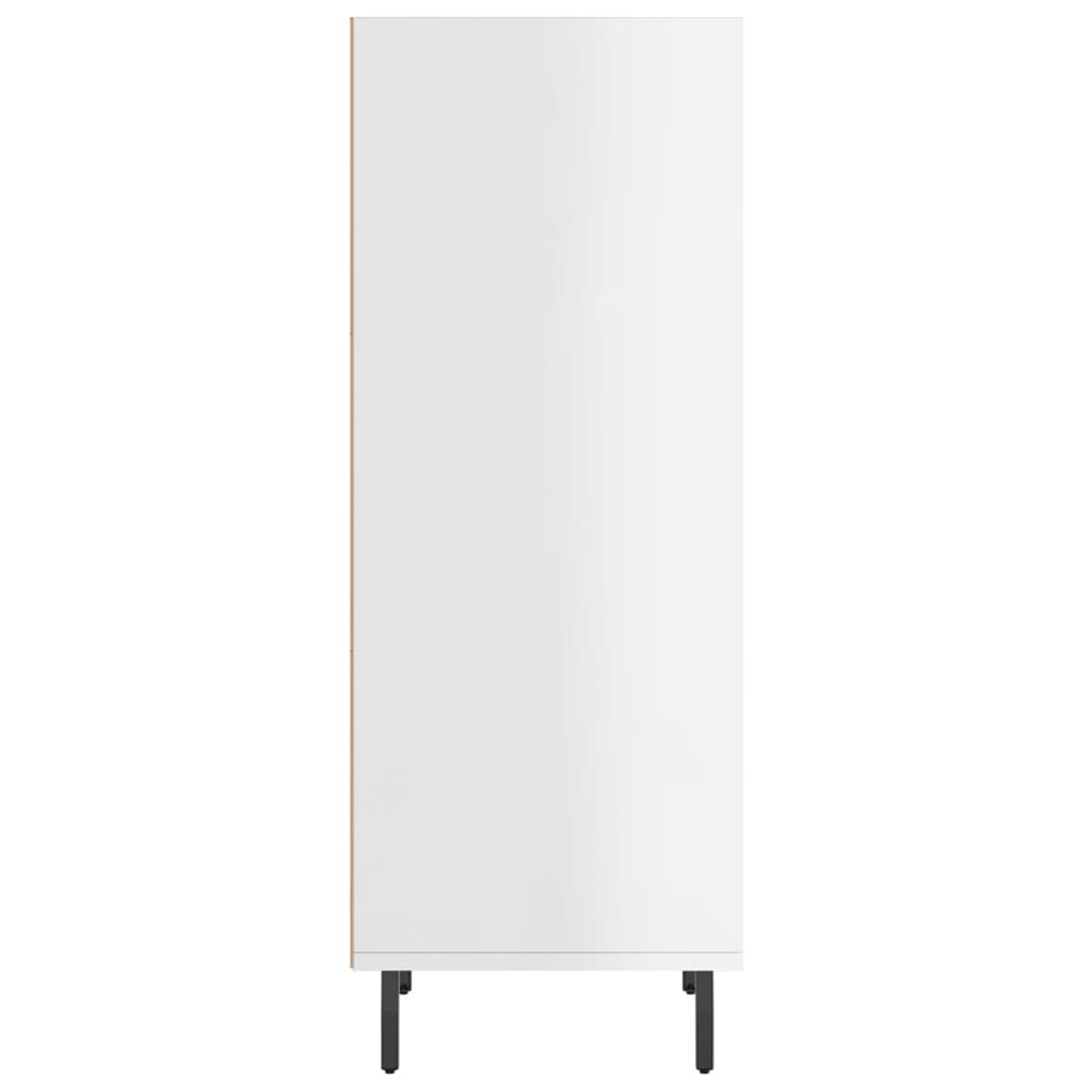 Buffet blanc brillant 34,5x32,5x90 cm bois d'ingénierie Buffets & bahuts vidaXL   
