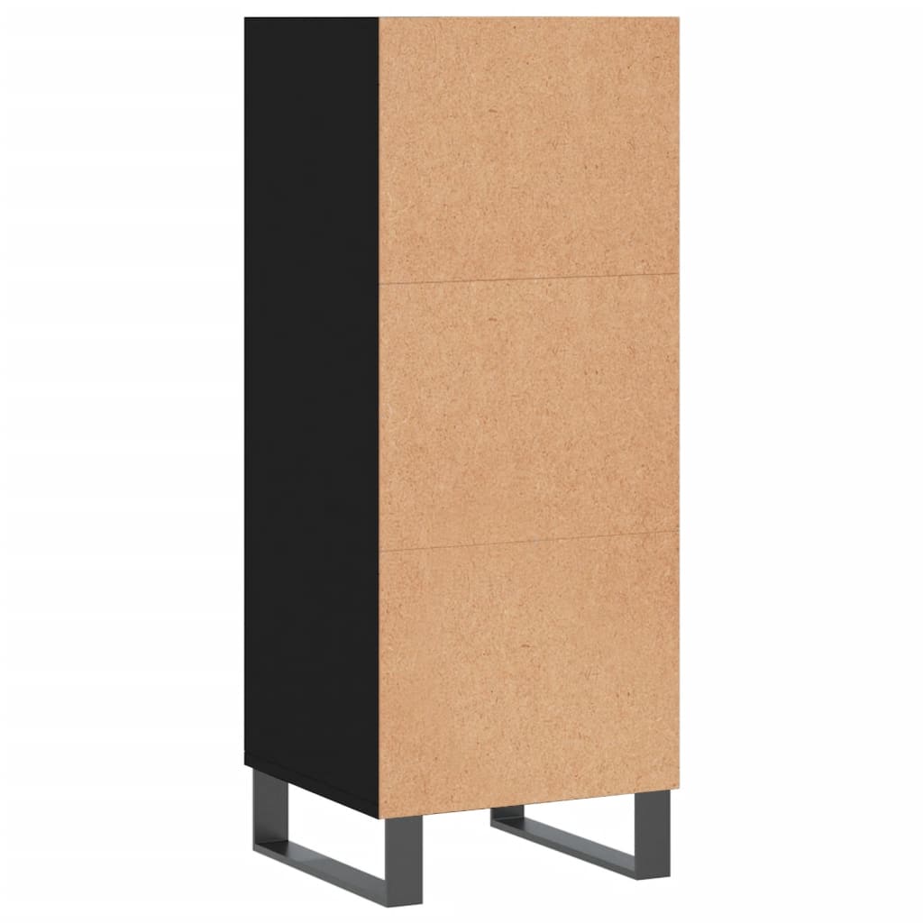 Buffet noir 34,5x32,5x90 cm bois d'ingénierie Buffets & bahuts vidaXL   