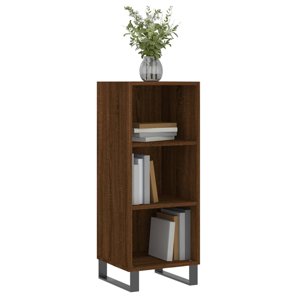 Buffet chêne marron 34,5x32,5x90 cm bois d'ingénierie Buffets & bahuts vidaXL   