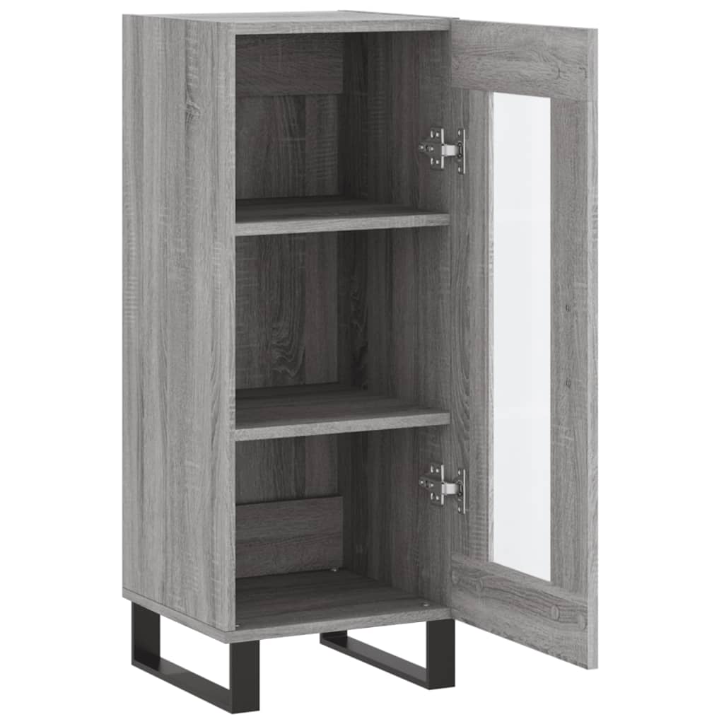 Buffet Sonoma gris 34,5x34x90 cm Bois d'ingénierie Buffets & bahuts vidaXL   