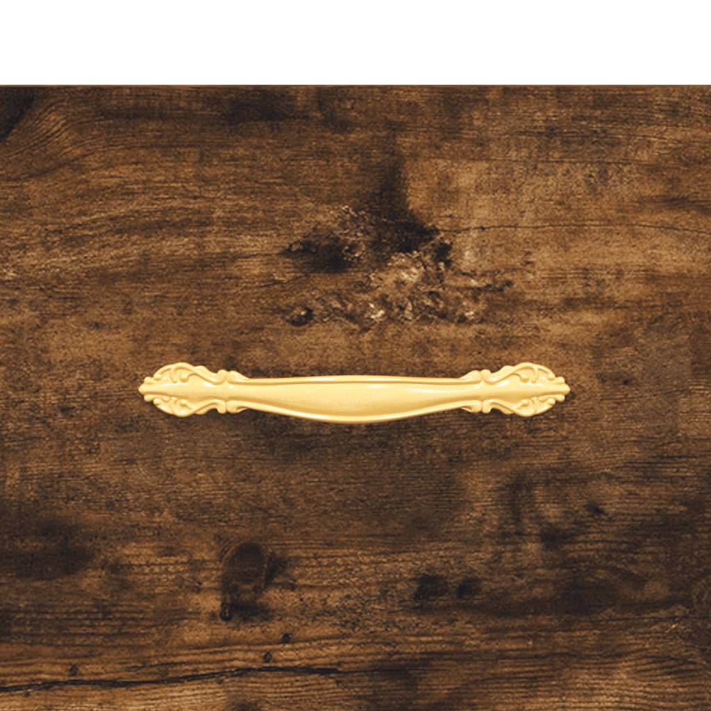 Buffet chêne fumé 69,5x34x90 cm bois d'ingénierie Buffets & bahuts vidaXL   