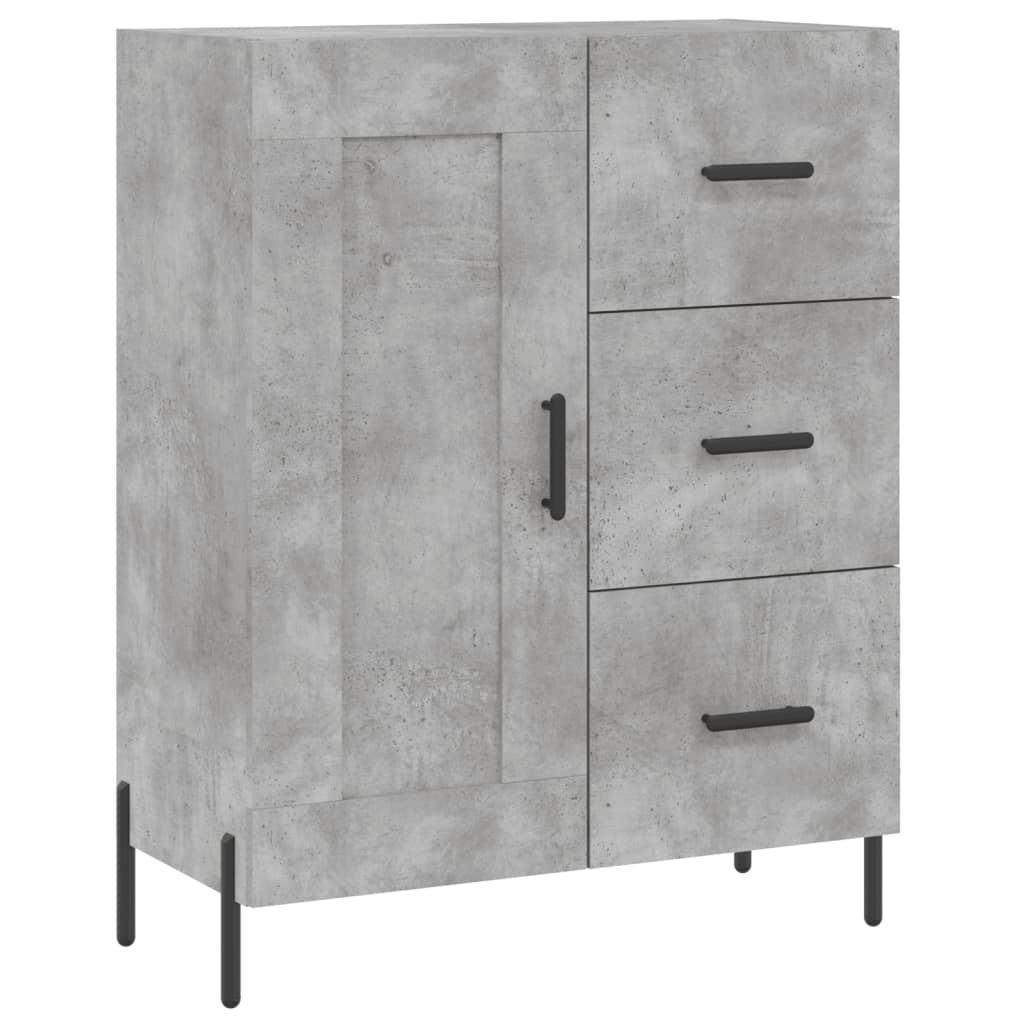 Buffet gris béton 69,5x34x90 cm bois d'ingénierie Buffets & bahuts vidaXL   
