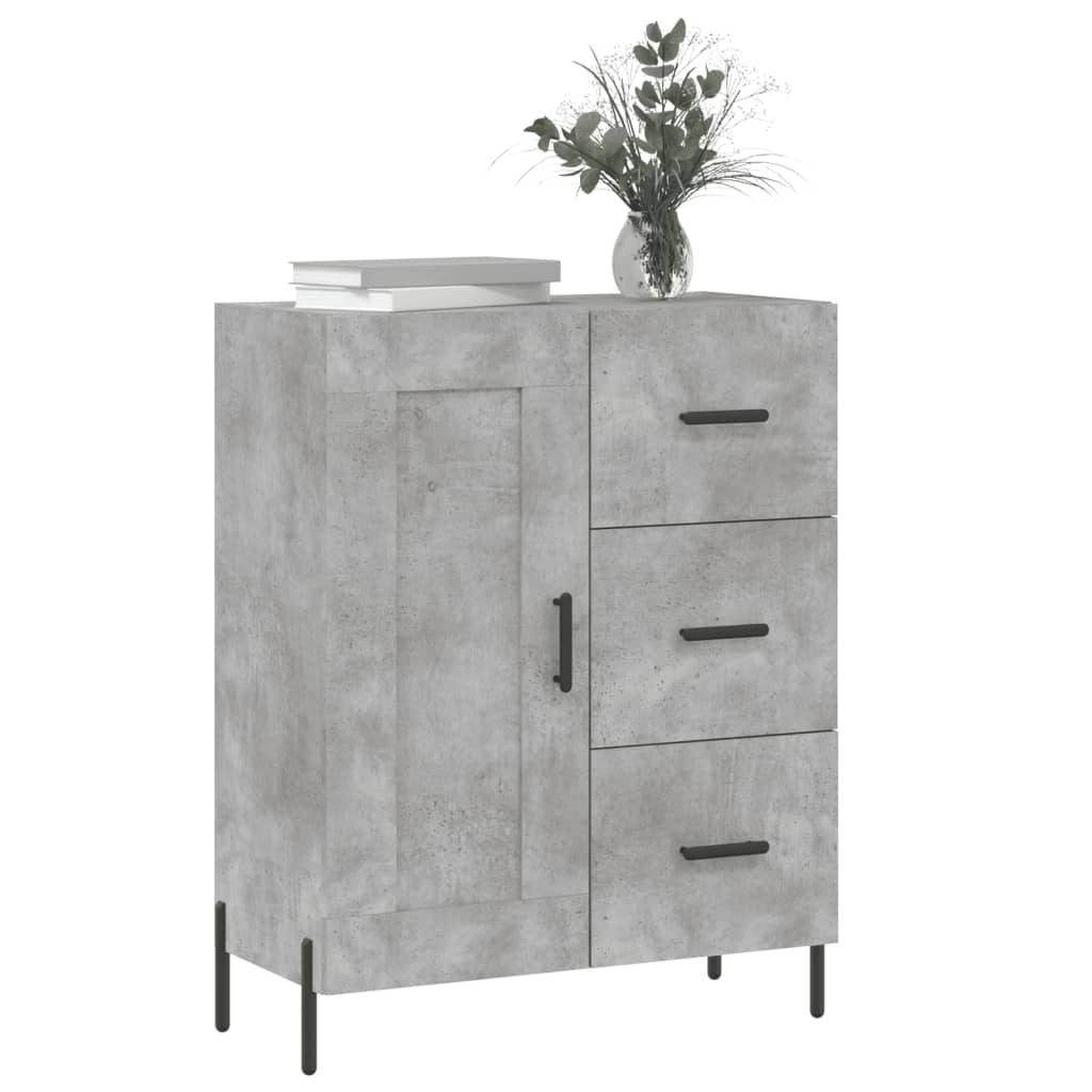 Buffet gris béton 69,5x34x90 cm bois d'ingénierie Buffets & bahuts vidaXL   