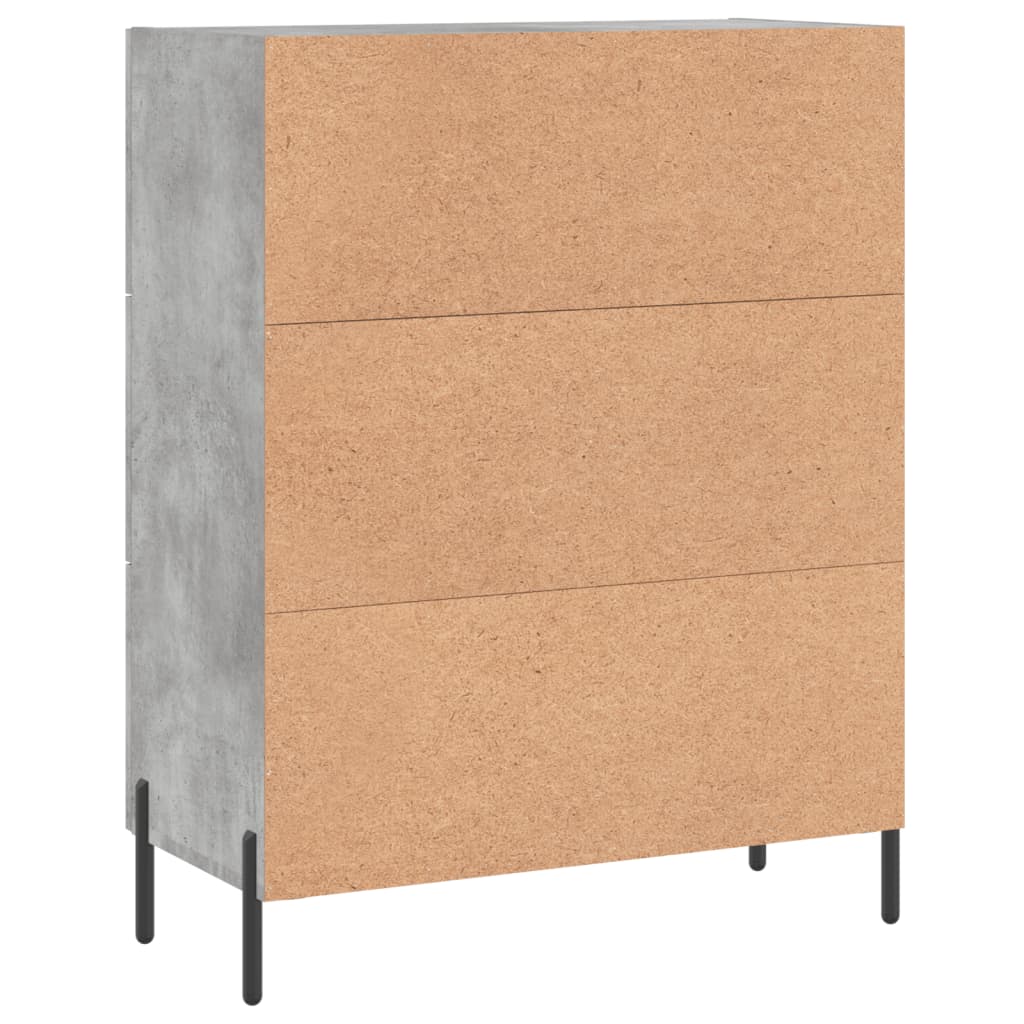 Buffet gris béton 69,5x34x90 cm bois d'ingénierie Buffets & bahuts vidaXL   
