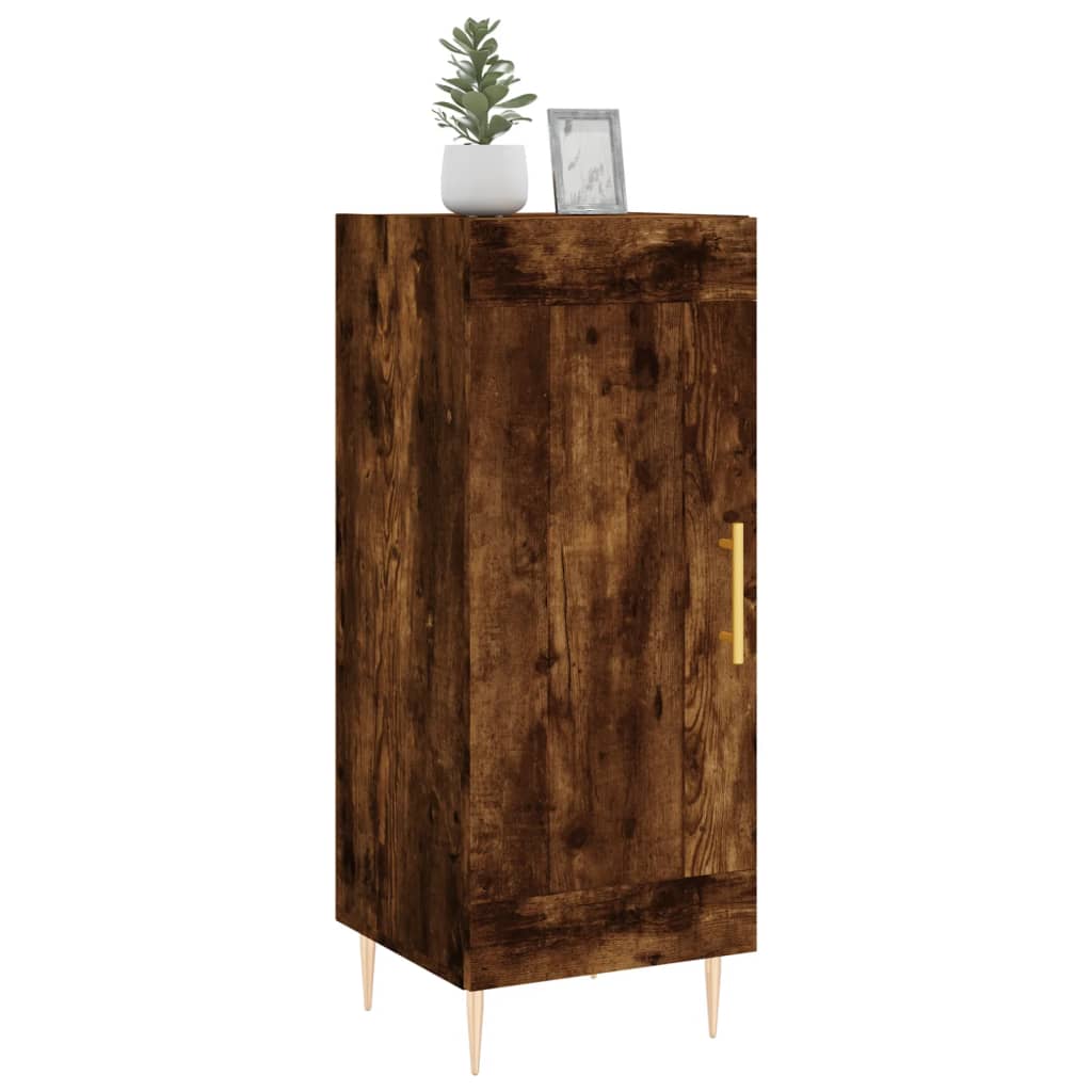 Buffet Chêne fumé 34,5x34x90 cm Bois d'ingénierie Buffets & bahuts vidaXL   