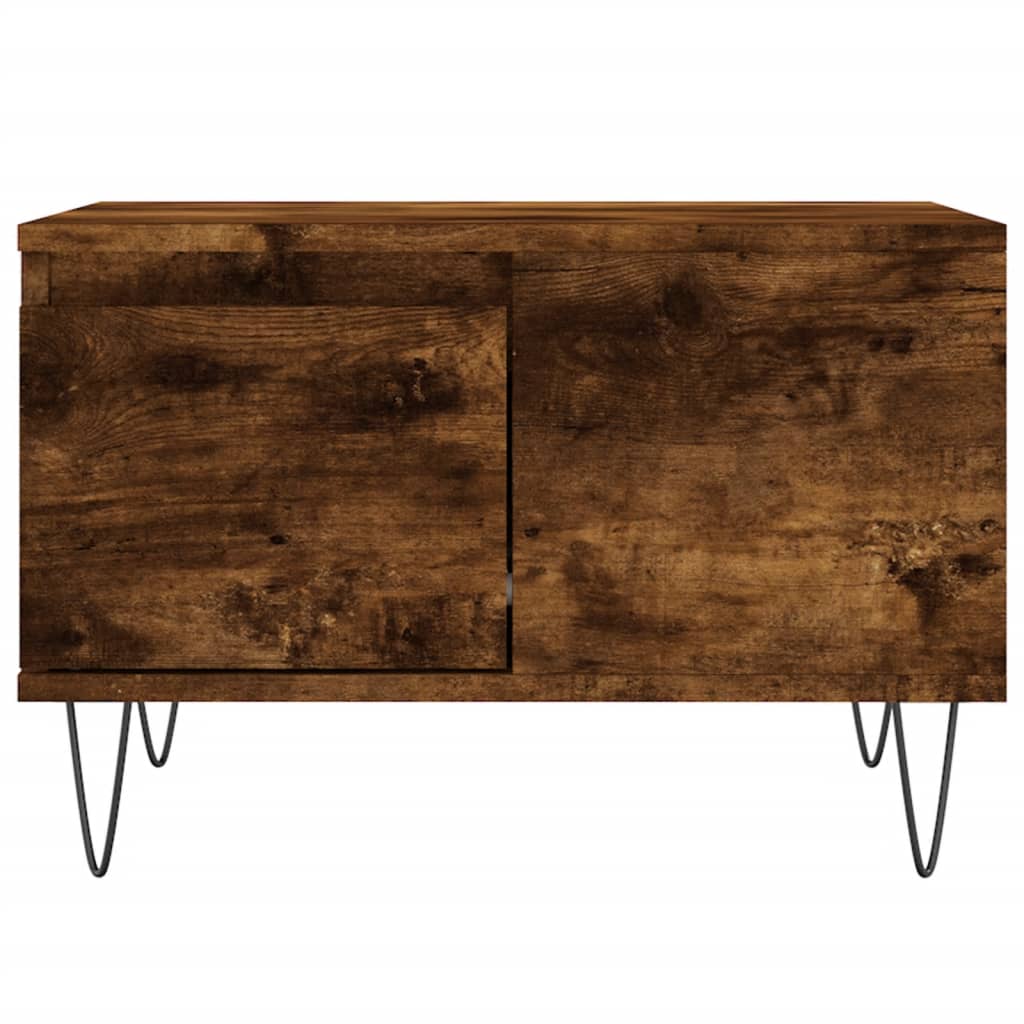 Table basse chêne fumé 55x55x36,5 cm bois d'ingénierie Tables basses vidaXL   