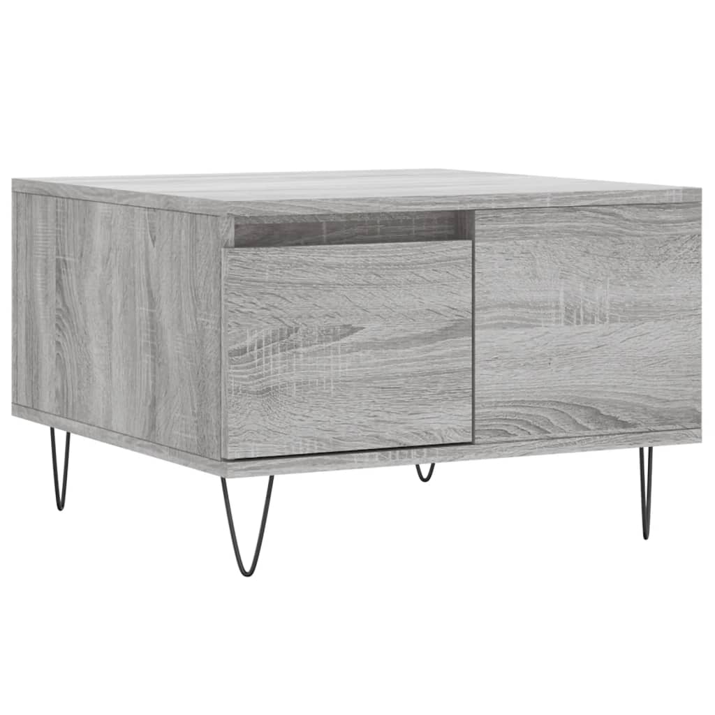 Table basse sonoma gris 55x55x36,5 cm bois d'ingénierie Tables basses vidaXL   