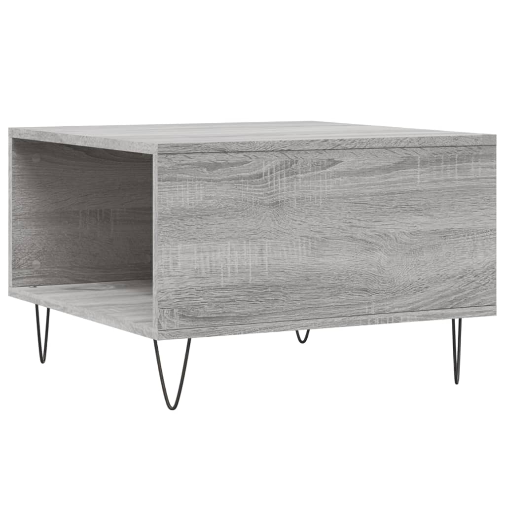 Table basse sonoma gris 55x55x36,5 cm bois d'ingénierie Tables basses vidaXL   