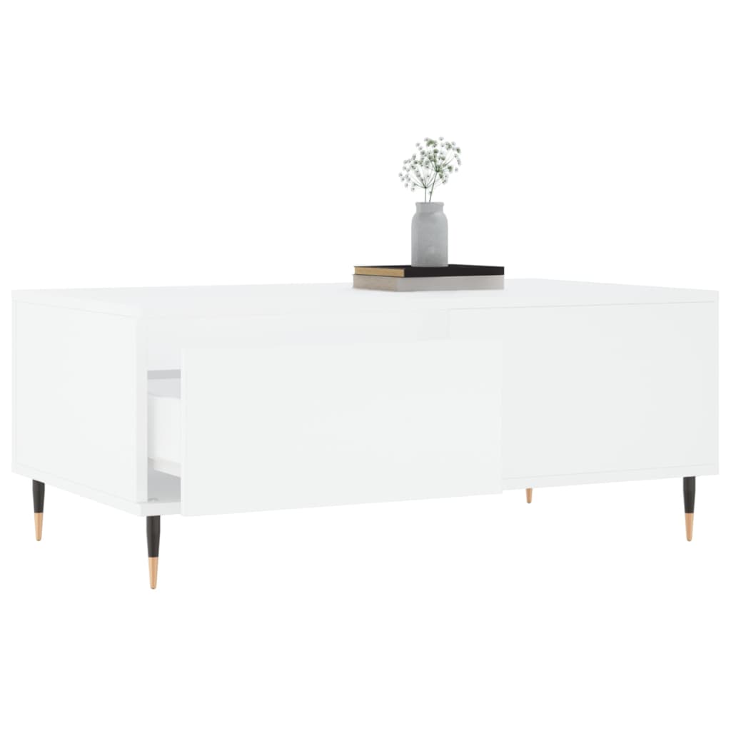 Table basse Blanc 90x50x36,5 cm Bois d'ingénierie Tables basses vidaXL   