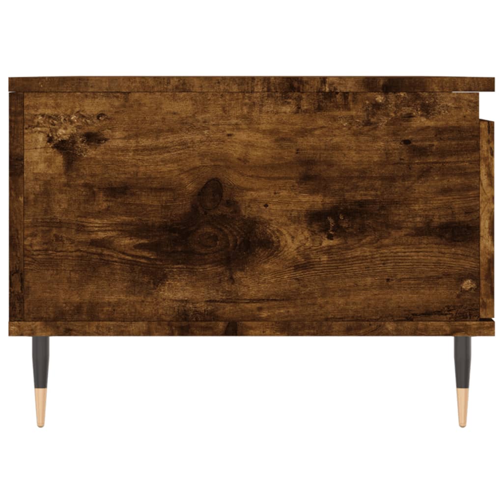 Table basse Chêne fumé 90x50x36,5 cm Bois d'ingénierie Tables basses vidaXL   