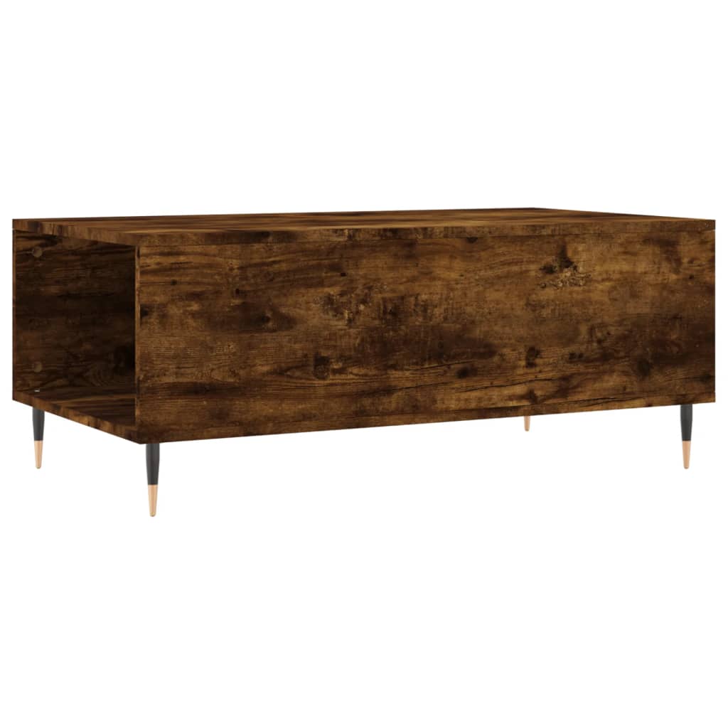 Table basse Chêne fumé 90x50x36,5 cm Bois d'ingénierie Tables basses vidaXL   