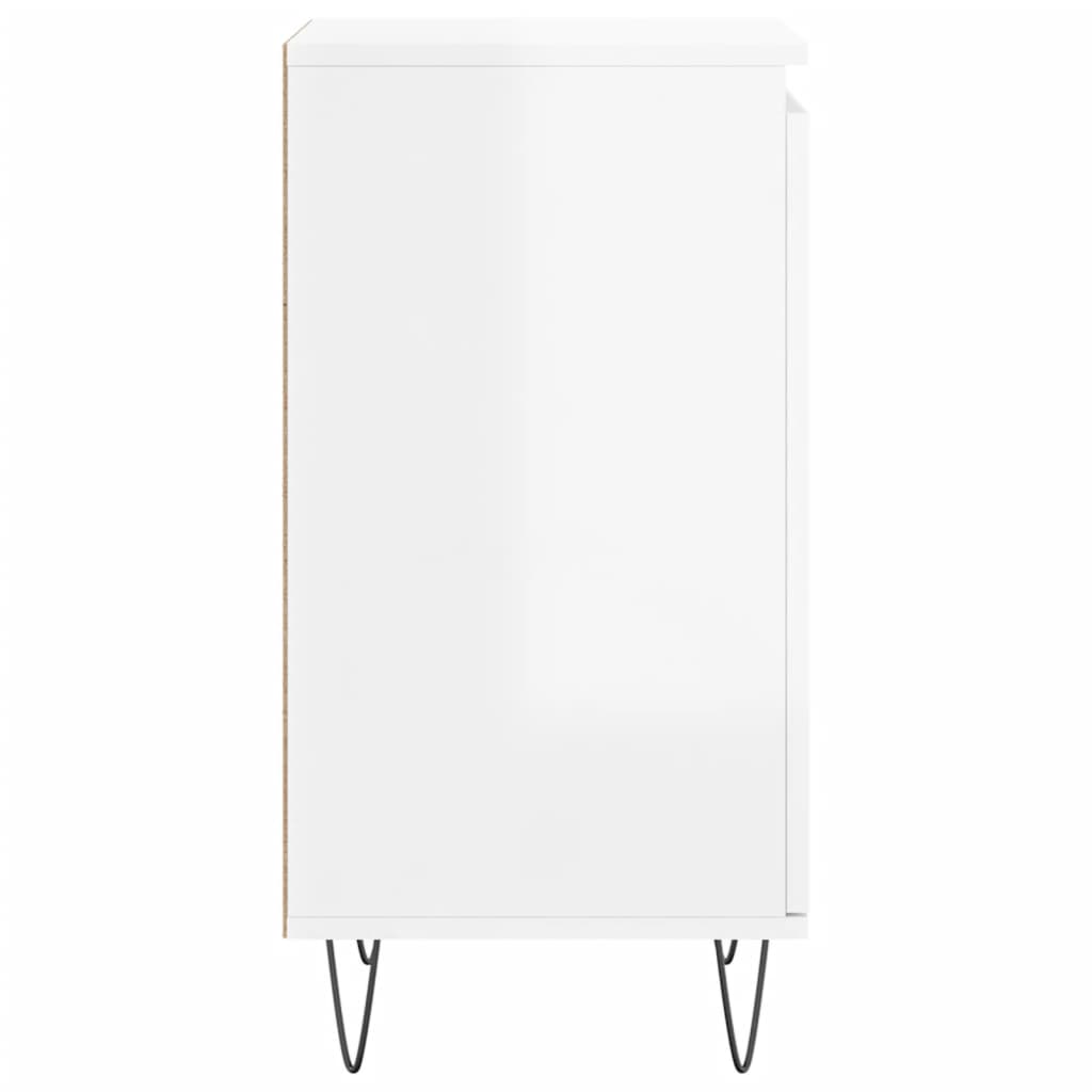 Buffets 2 pcs blanc brillant 40x35x70 cm bois d'ingénierie Buffets & bahuts vidaXL   