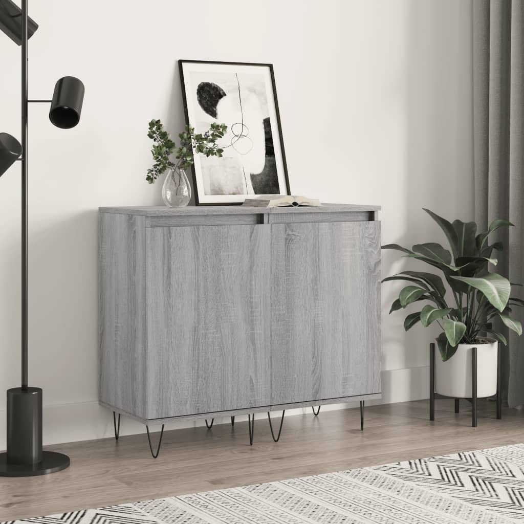 Buffets 2 pcs sonoma gris 40x35x70 cm bois d'ingénierie Buffets & bahuts vidaXL   
