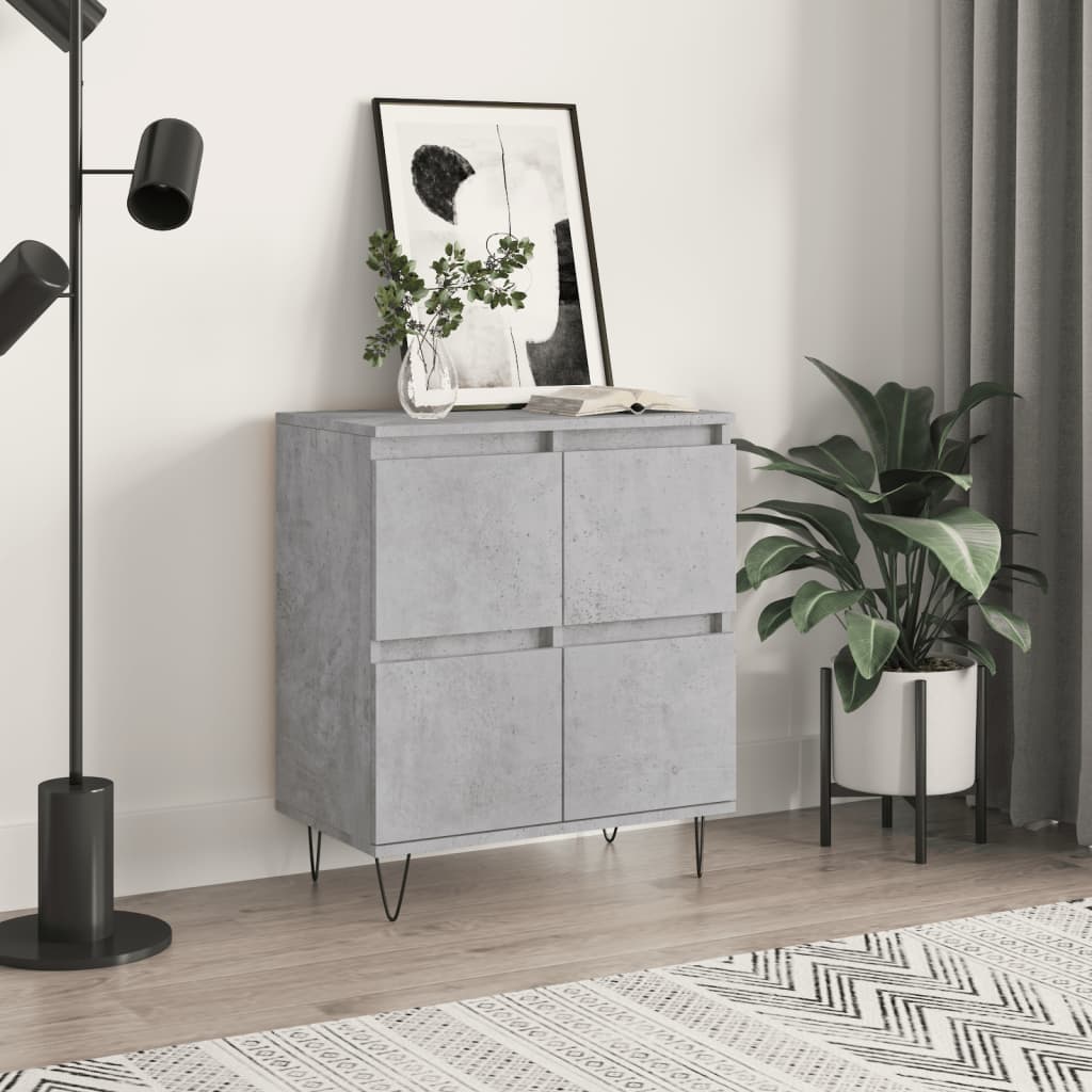 Buffet Gris béton 60x35x70 cm Bois d'ingénierie Buffets & bahuts vidaXL   