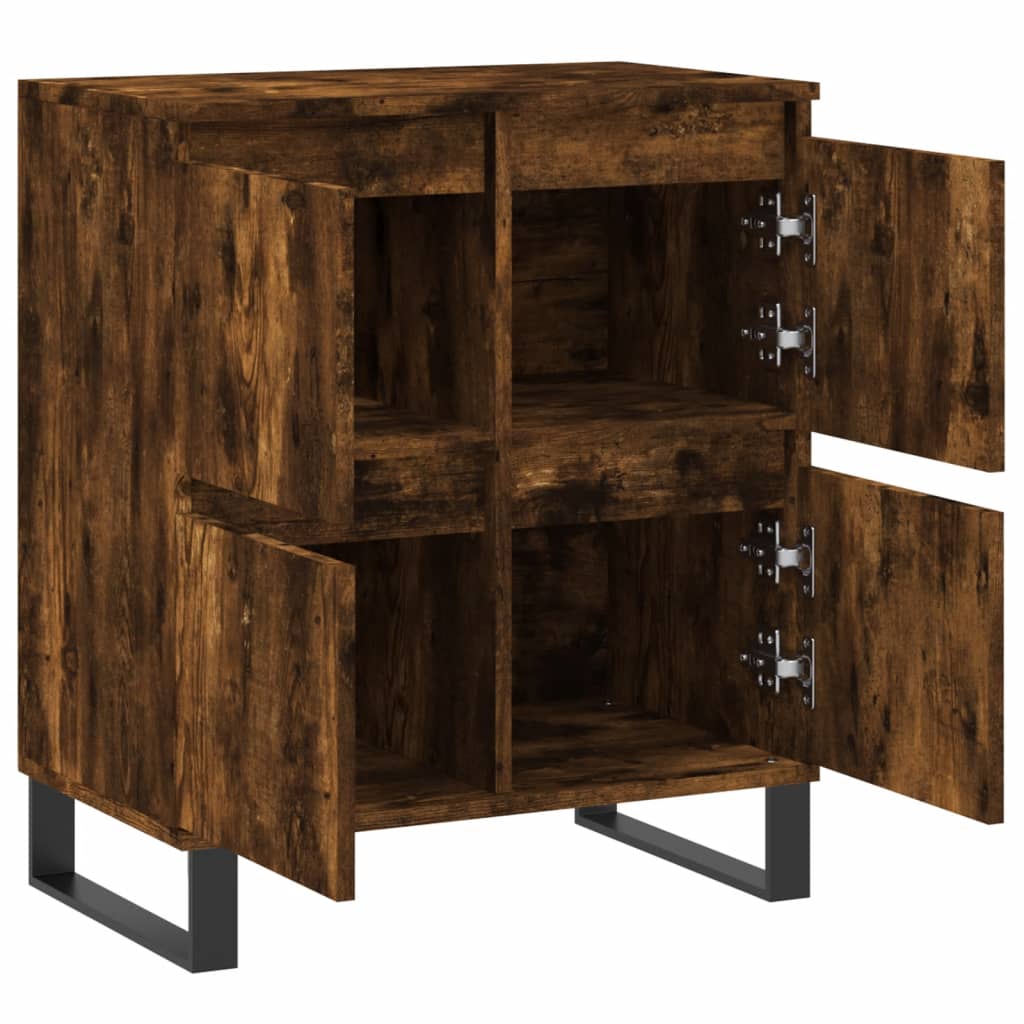 Buffet Chêne fumé 60x35x70 cm Bois d'ingénierie Buffets & bahuts vidaXL   