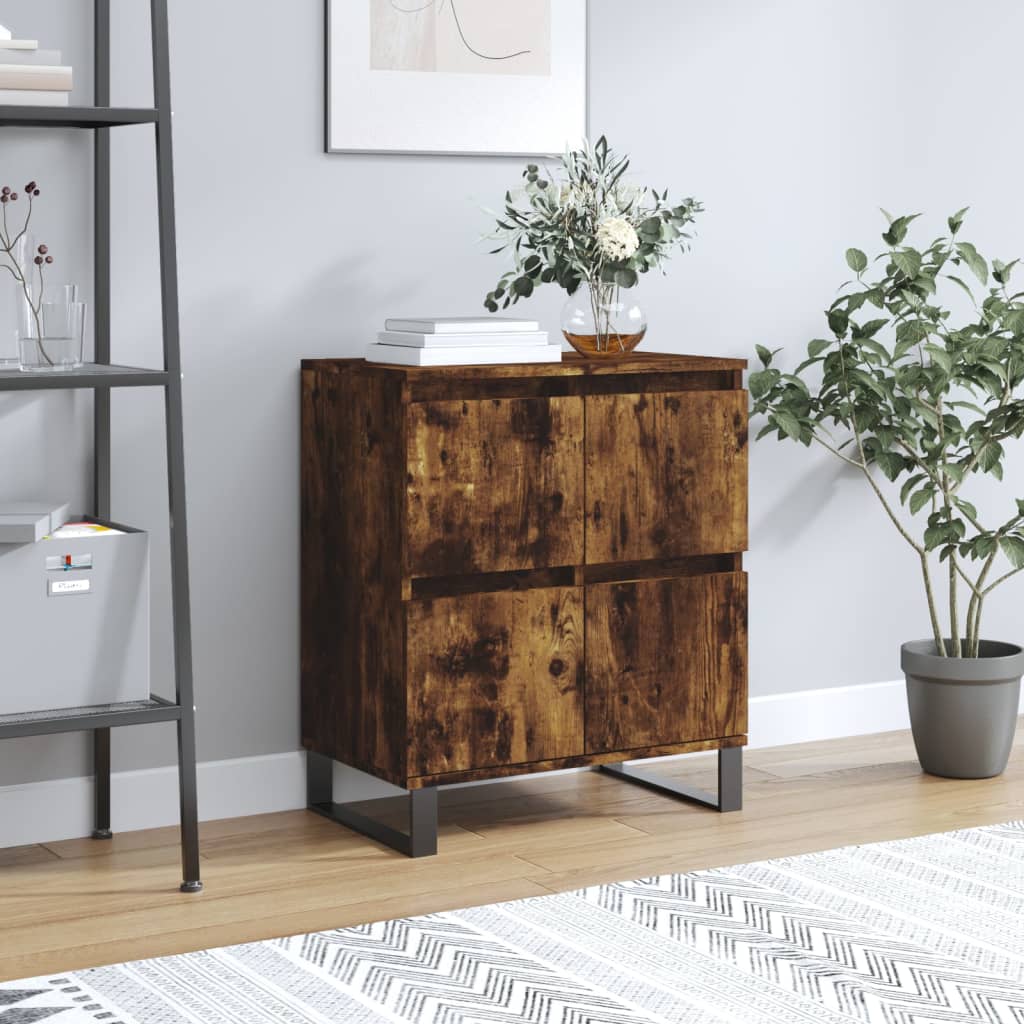 Buffet Chêne fumé 60x35x70 cm Bois d'ingénierie Buffets & bahuts vidaXL   