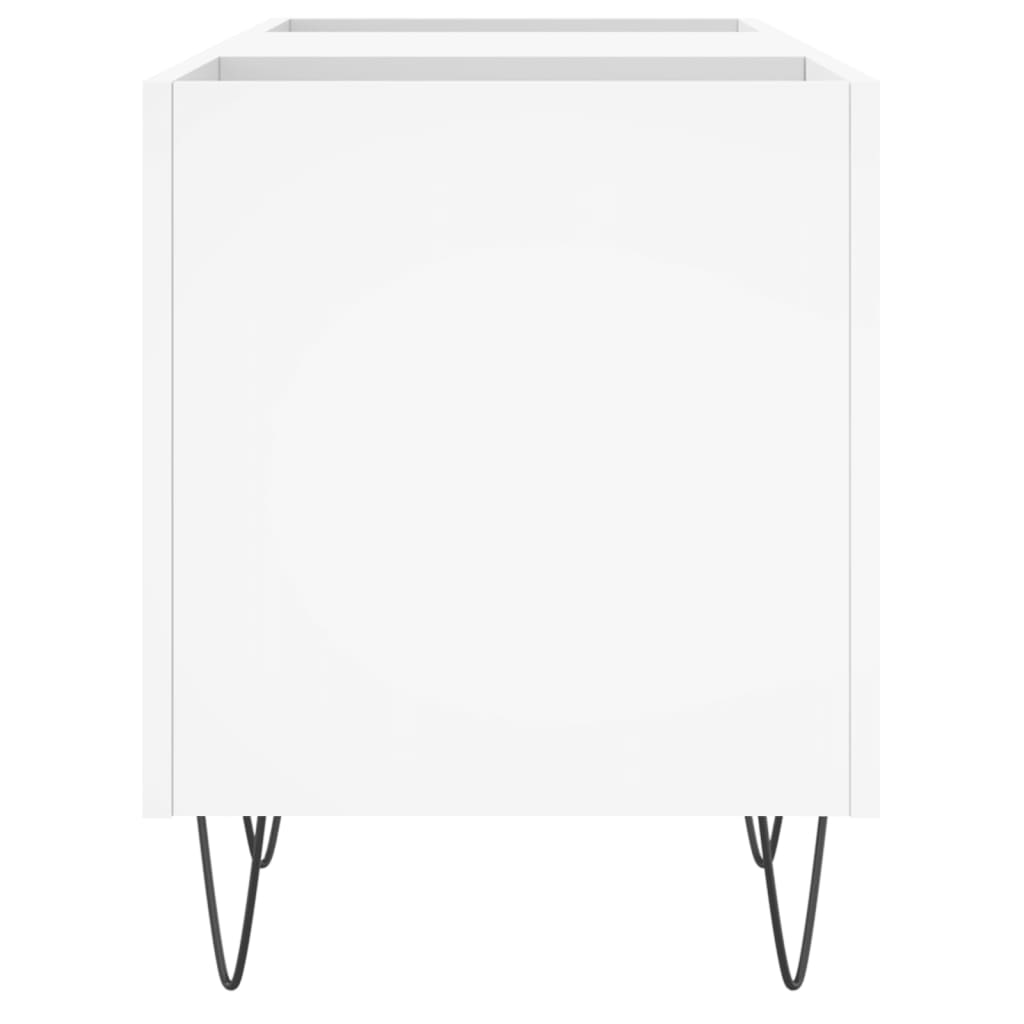 Armoire à disques blanc 121x38x48 cm bois d'ingénierie Fixations & meubles de rangement multimédia vidaXL   