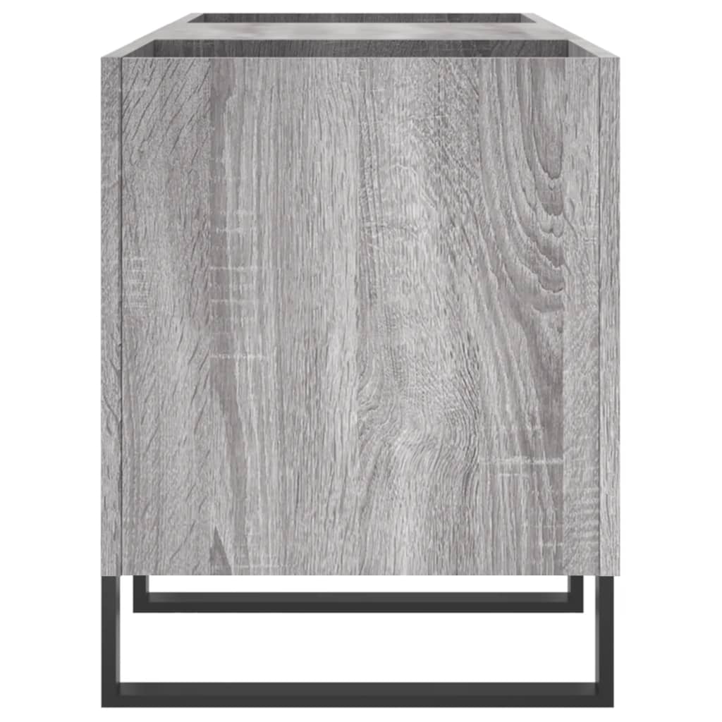 Armoire à disques sonoma gris 121x38x48 cm bois d'ingénierie Fixations & meubles de rangement multimédia vidaXL   